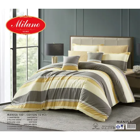 Comforter Manisa 100% Cotton 10 Pcs Set Comforter Manisa 100% Cotton 10 Pcs Set